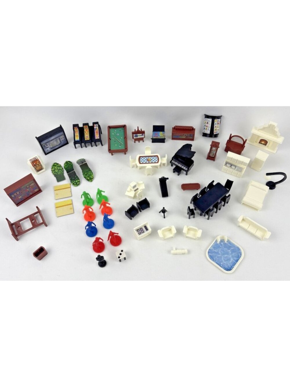 Electronic Mystery Mansion Board Game 1995  Replacement Pieces Players Furniture